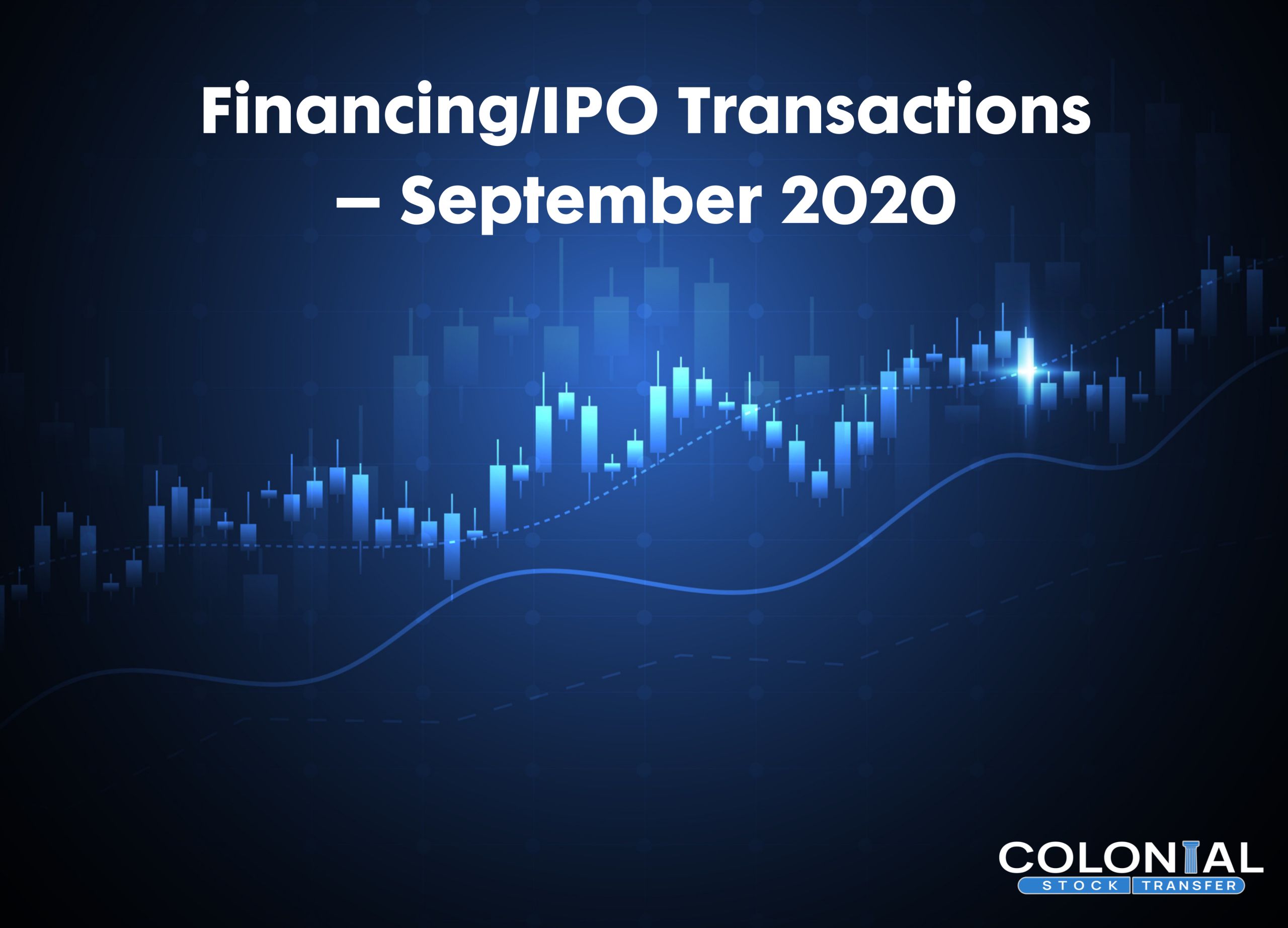Financing/IPO Transactions – September 2020